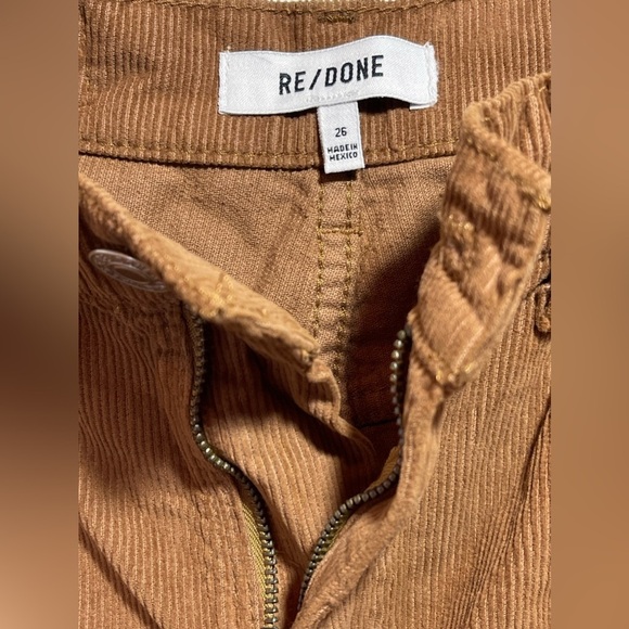 RE/DONE Jeans Women’s Size 26 70s Corduroy Loose Flare in Ginger Corduroy - Picture 6 of 15